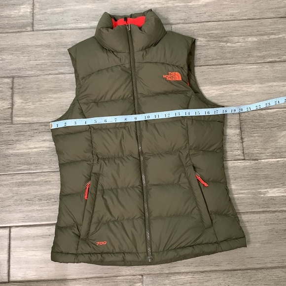 The Norte Face 700 Olive Nuptse 2 Puffer Vest Goose Down Sz XS - Picture 12 of 17